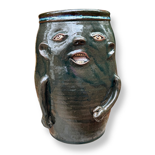 Greg Patton 11" Figural Face Vessel DP6402